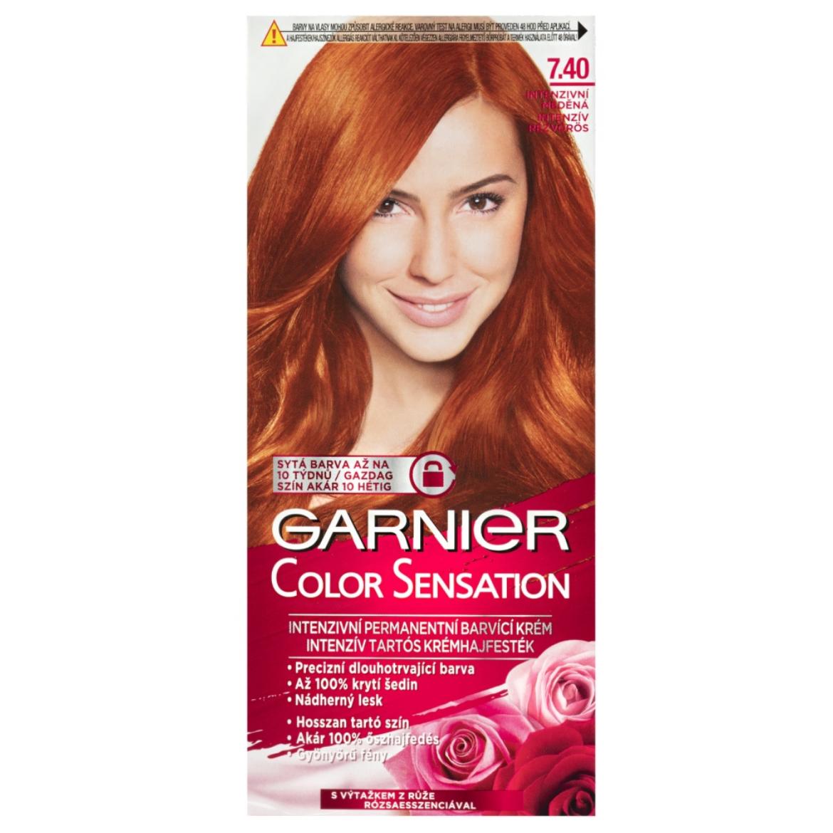 Garnier Color Sensation tartós hajfesték /7.40 Amber Light