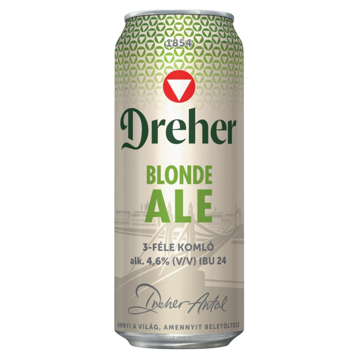 Dreher Blonde Ale felsőerjesztésű minőségi világos sör 4,6%