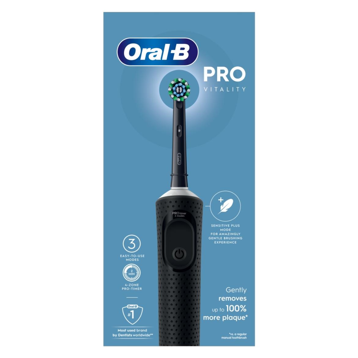 Oral-B Vitality Pro Elektromos Fogkefe, Fekete
