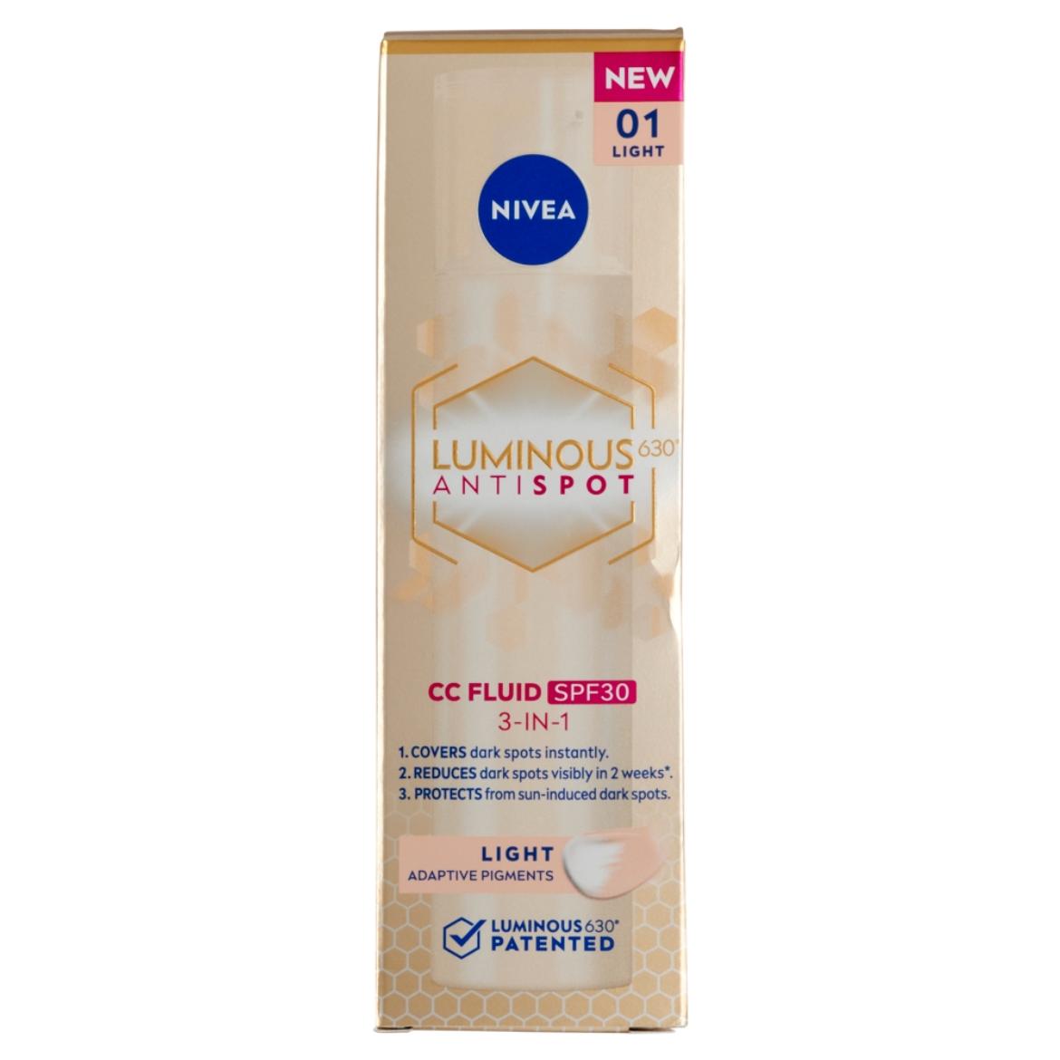 Nivea Luminous630 színezett fluid SPF30 /világos