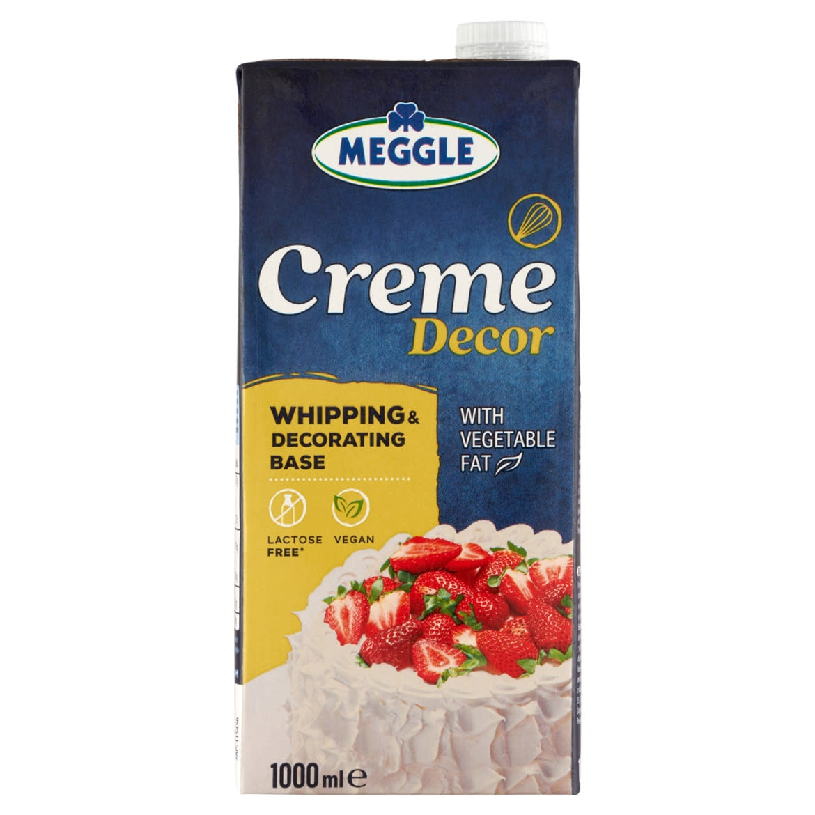Meggle Creme Patisserie Decor UHT cukrozott növényi zsír alapú készítmény hab készítéséhez
