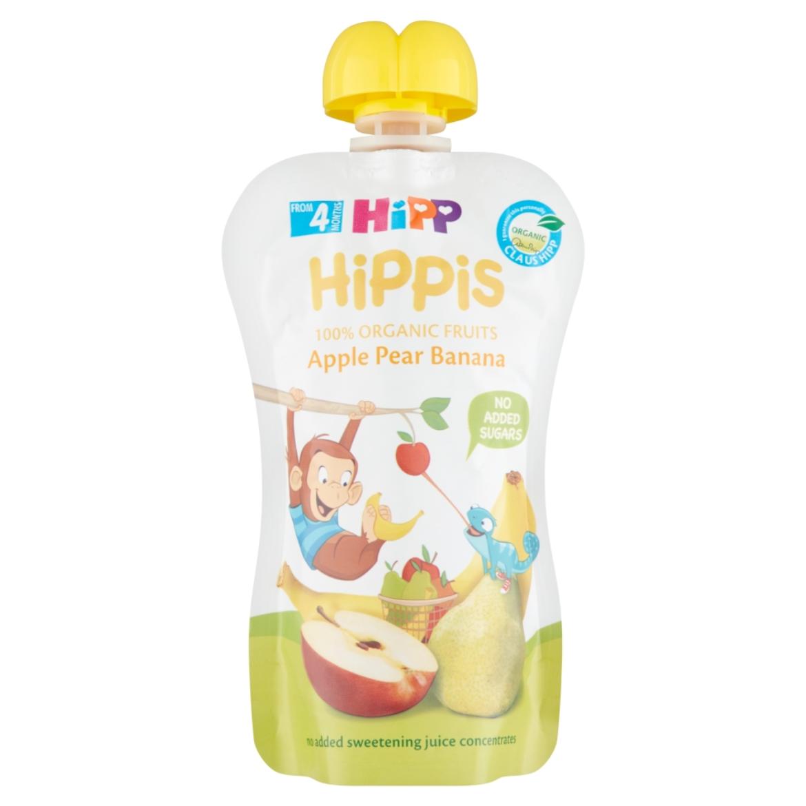 Hipp Bio Gyümölcspüré Alma- Körte- Banán Ízu 4 Hónapos Kortól