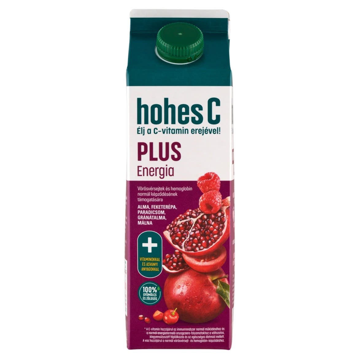 Hohes C Plus Energia vas 100% vegyes gyümölcs- és zöldséglé