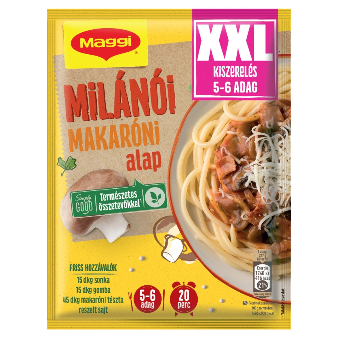 XXL Maggi alapok Milanói makaróni alap,