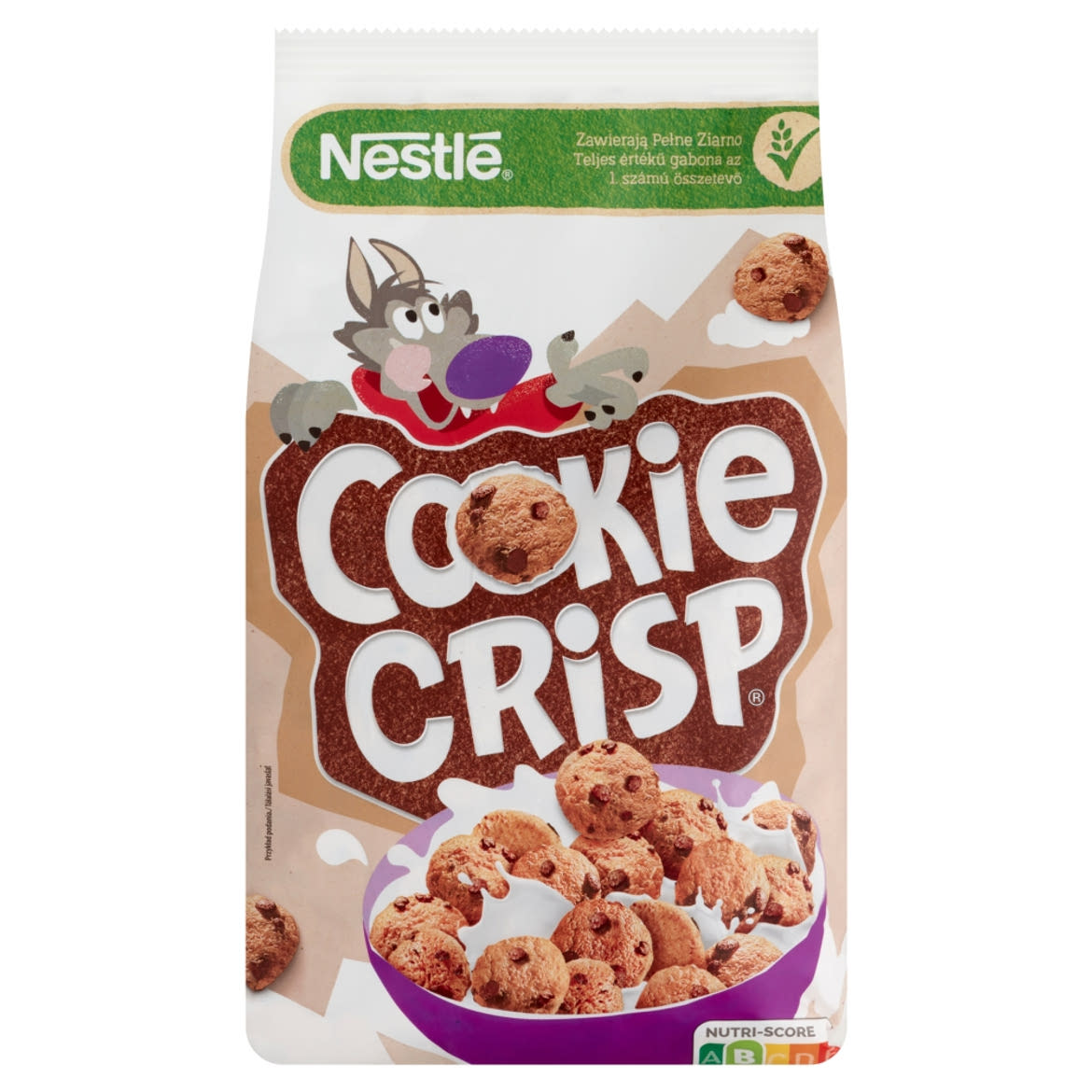Nestlé Cookie Crisp süti formájú, csokiízű, ropogós gabonapehely