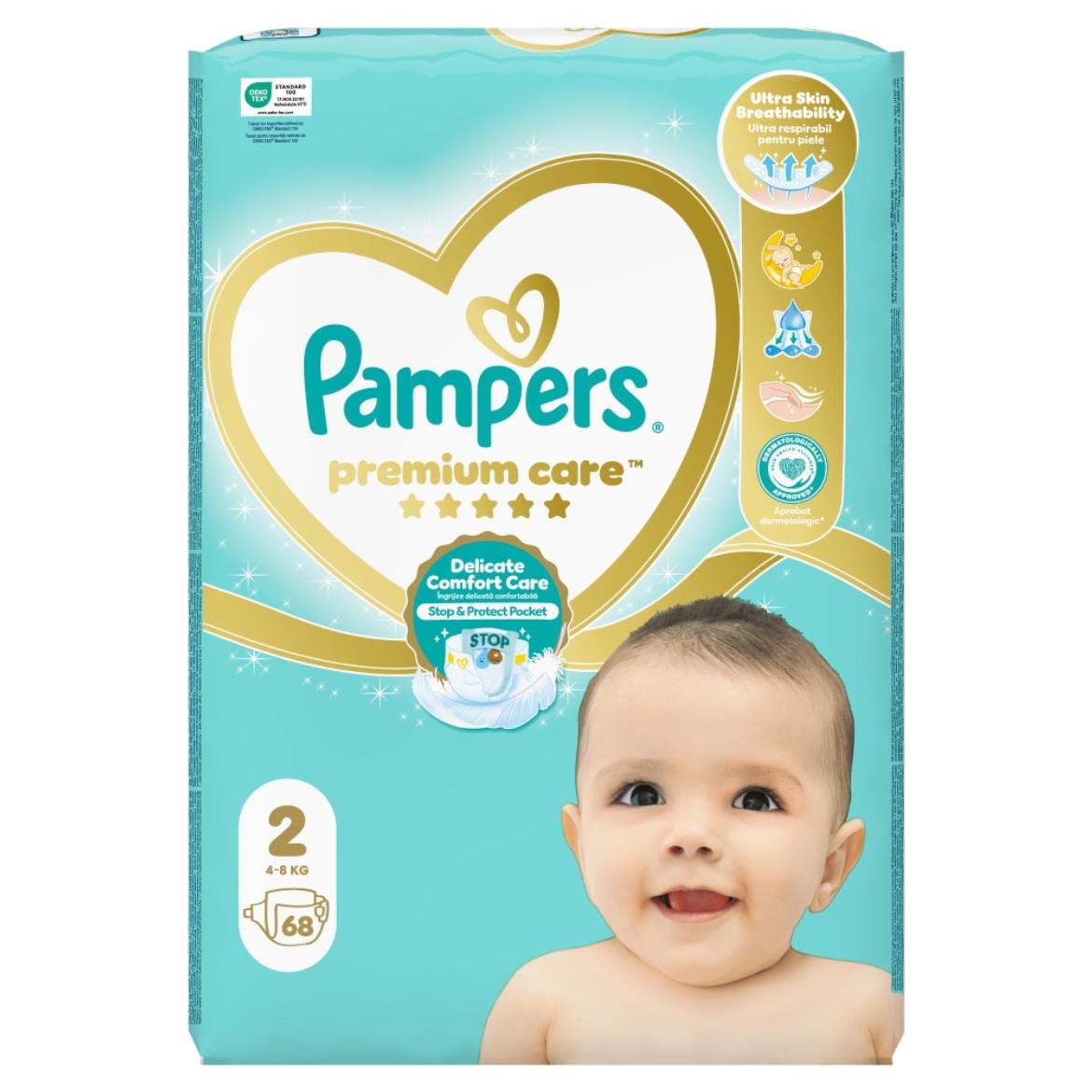 Pampers Premium Care Pelenka, 2 Méret, 4kg-8kg