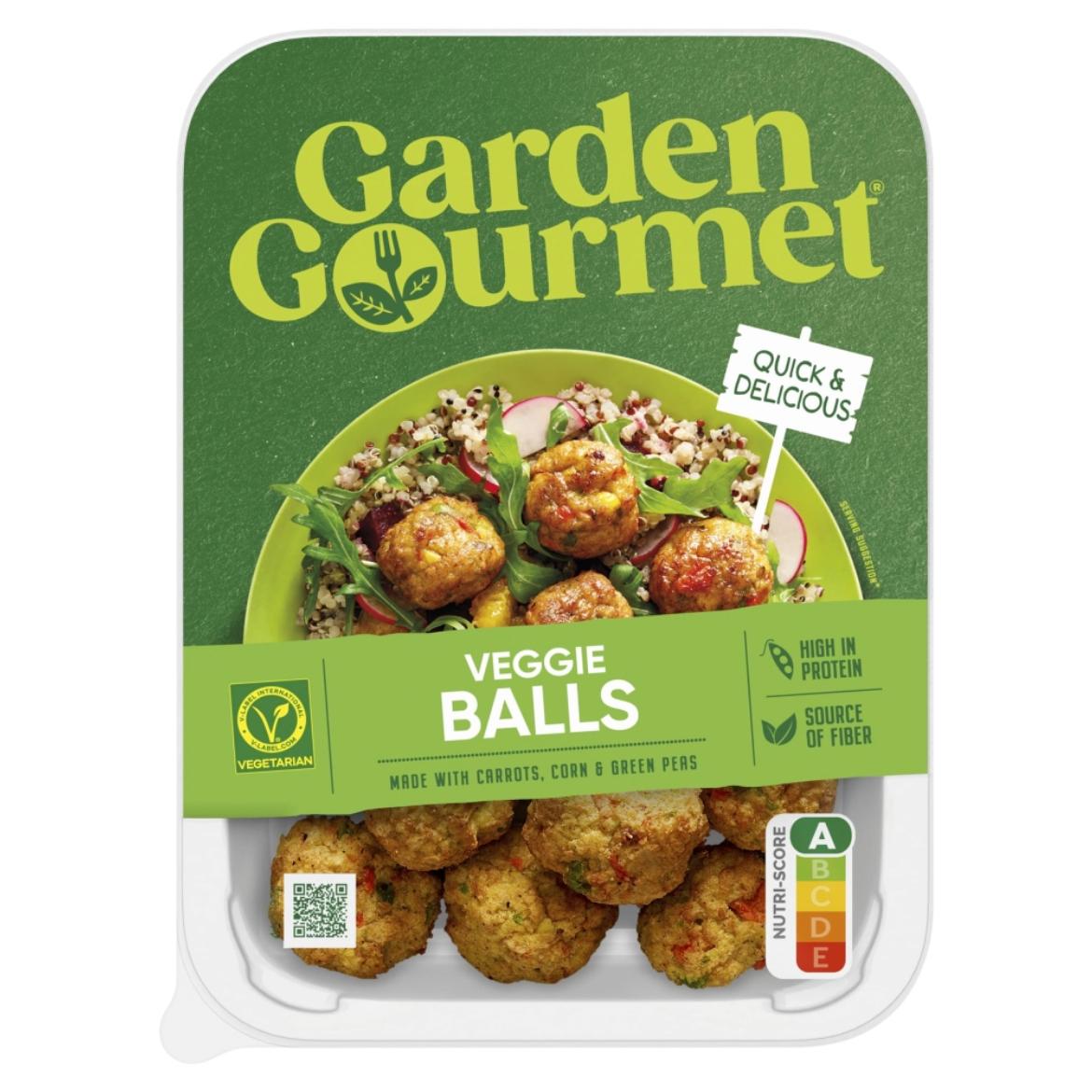 Garden Gourmet Vegetáriánus zöldséggolyók répával és borsóval,