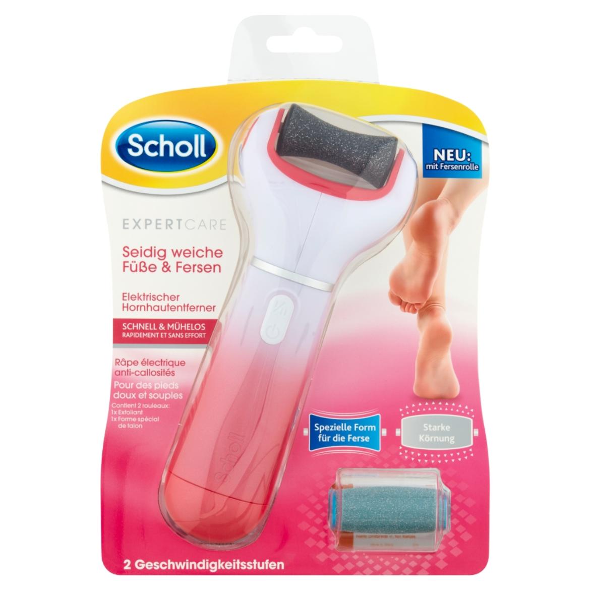 Scholl Velvet Smooth elektromos talpreszelő tengeri ásványokkal és exfoliálóval, rózsaszín