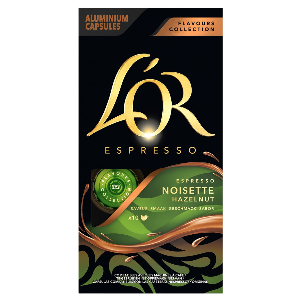 L'OR Espresso mogyoróízű őrölt-pörkölt kávé kapszulában 10 db