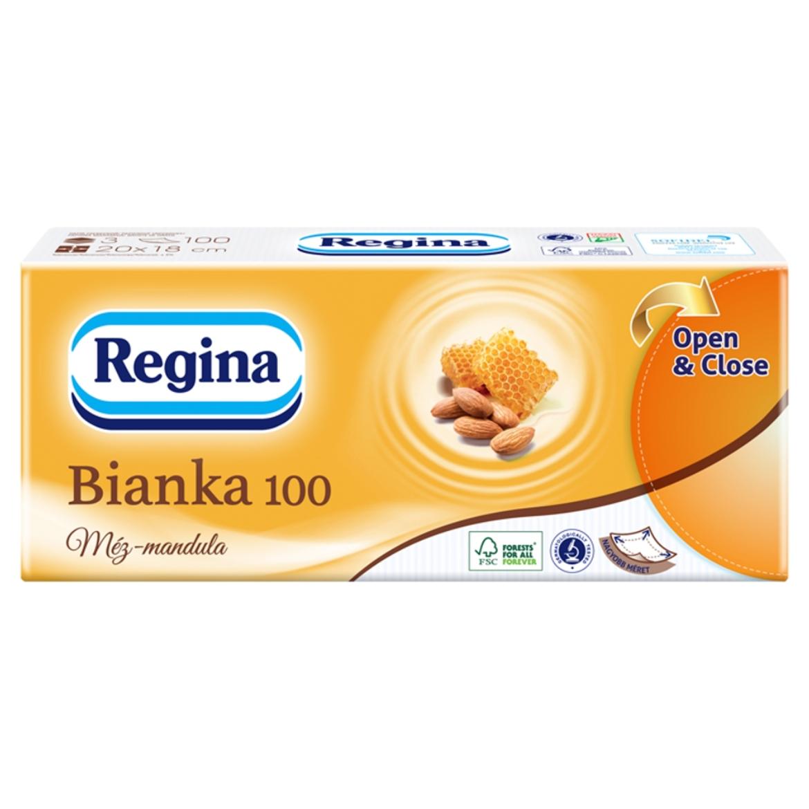 Regina Bianka 100 Méz-Mandula papír zsebkendő 3 rétegű