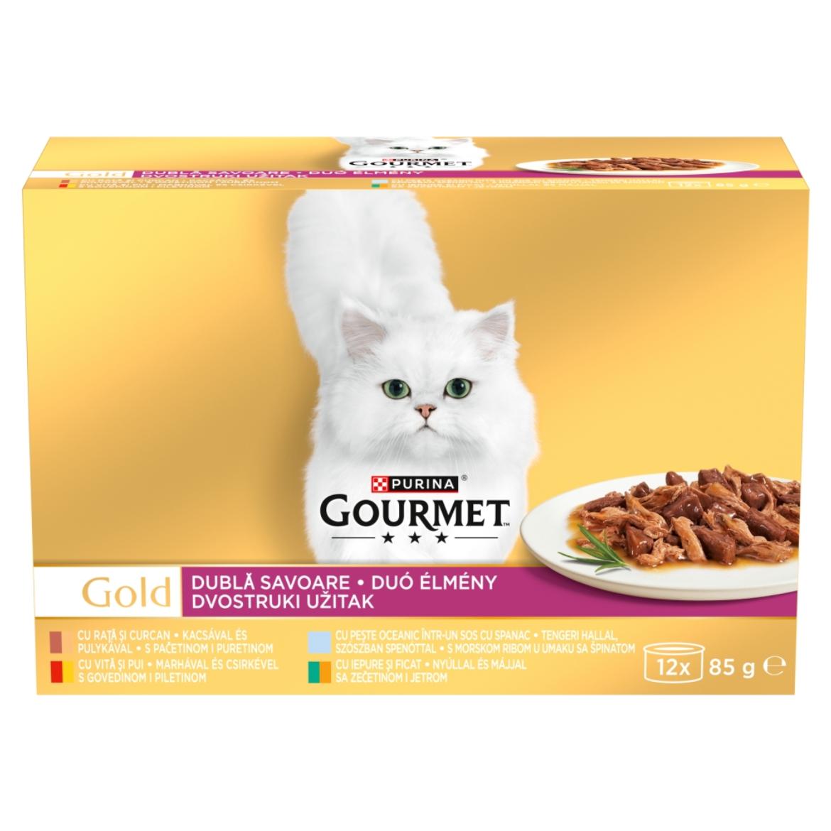 Purina Gourmet Gold Duó Élmény nedves macskaeledel 12 x