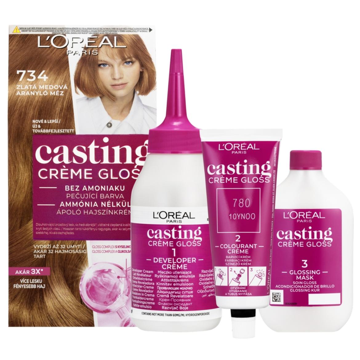 L'Oréal Paris Casting Créme Gloss hajszínező krém /734 Mézborostyán