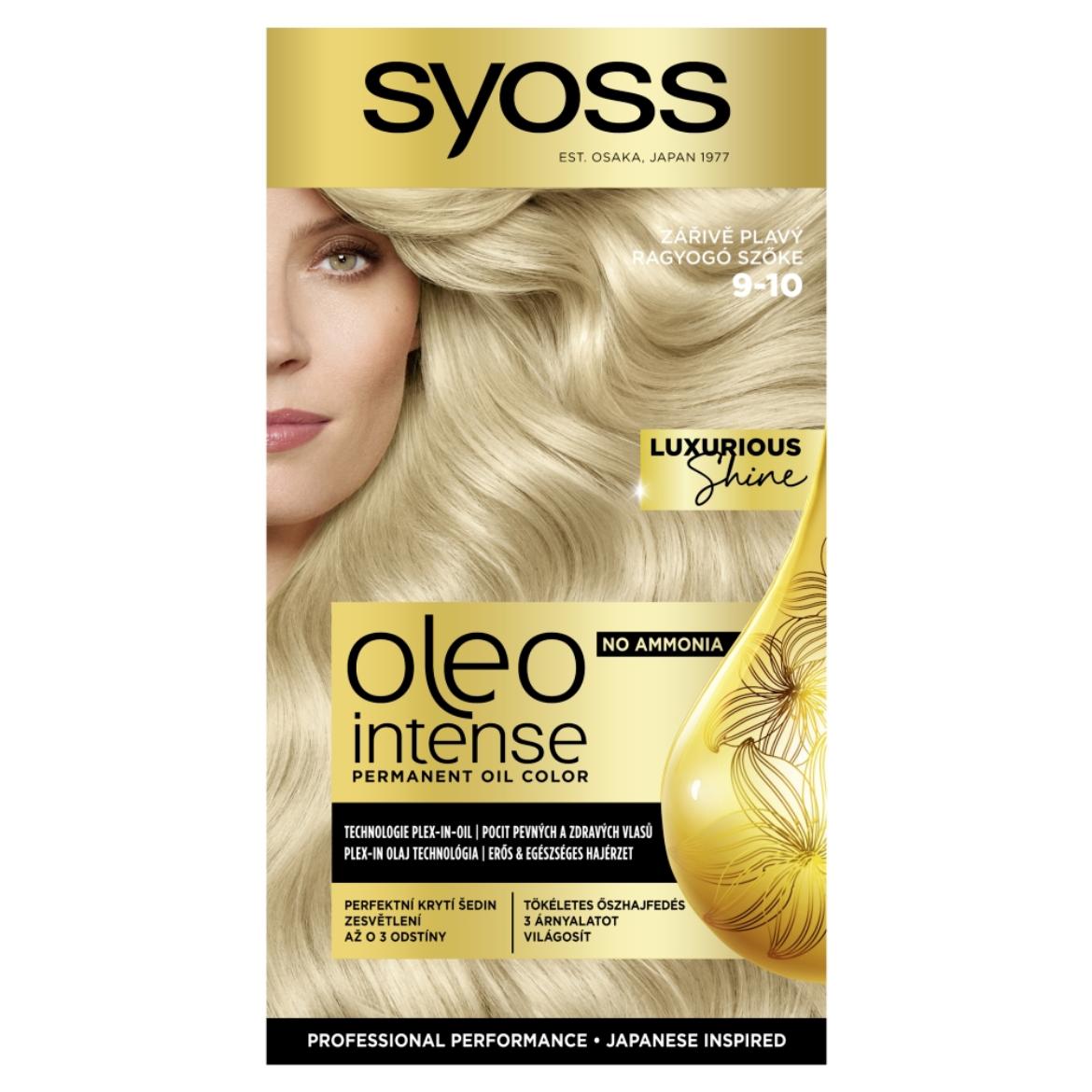Syoss Color Oleo intenzív olaj hajfesték 9-10 ragyogó szőke