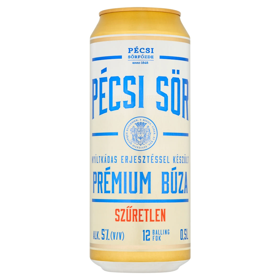 Pécsi Sör Prémium Búza minőségi szűretlen világos búzasör 5%