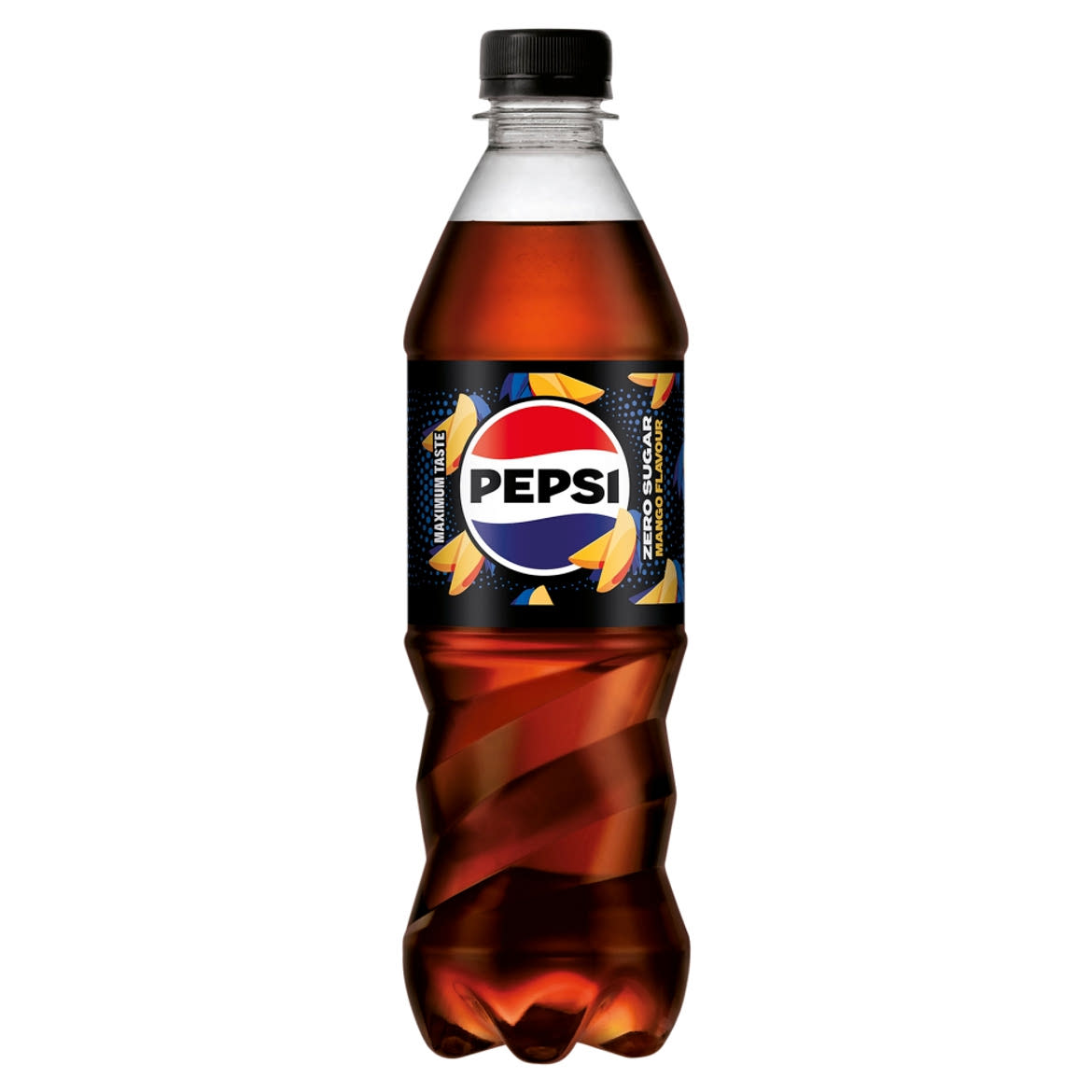 Pepsi colaízű energiamentes szénsavas üdítőital édesítőszerekkel mangó ízesítéssel