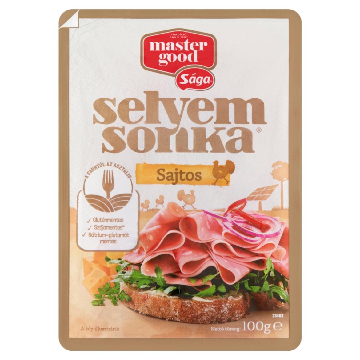 Sága szeletelt sajtos selyemsonka