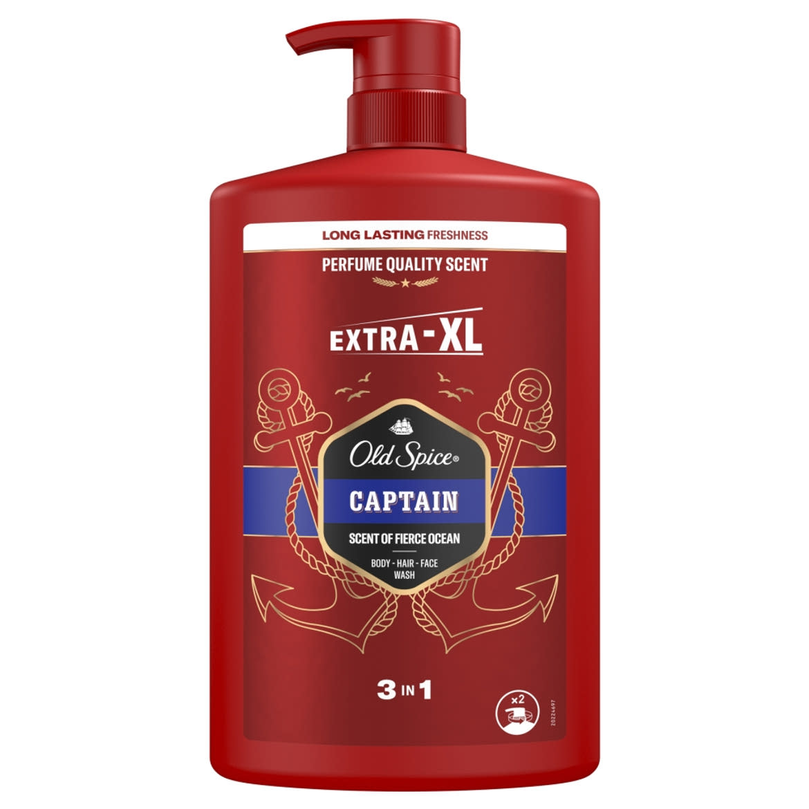 Old Spice Captain Extra XL tusfürdő 3 in 1, 1 L