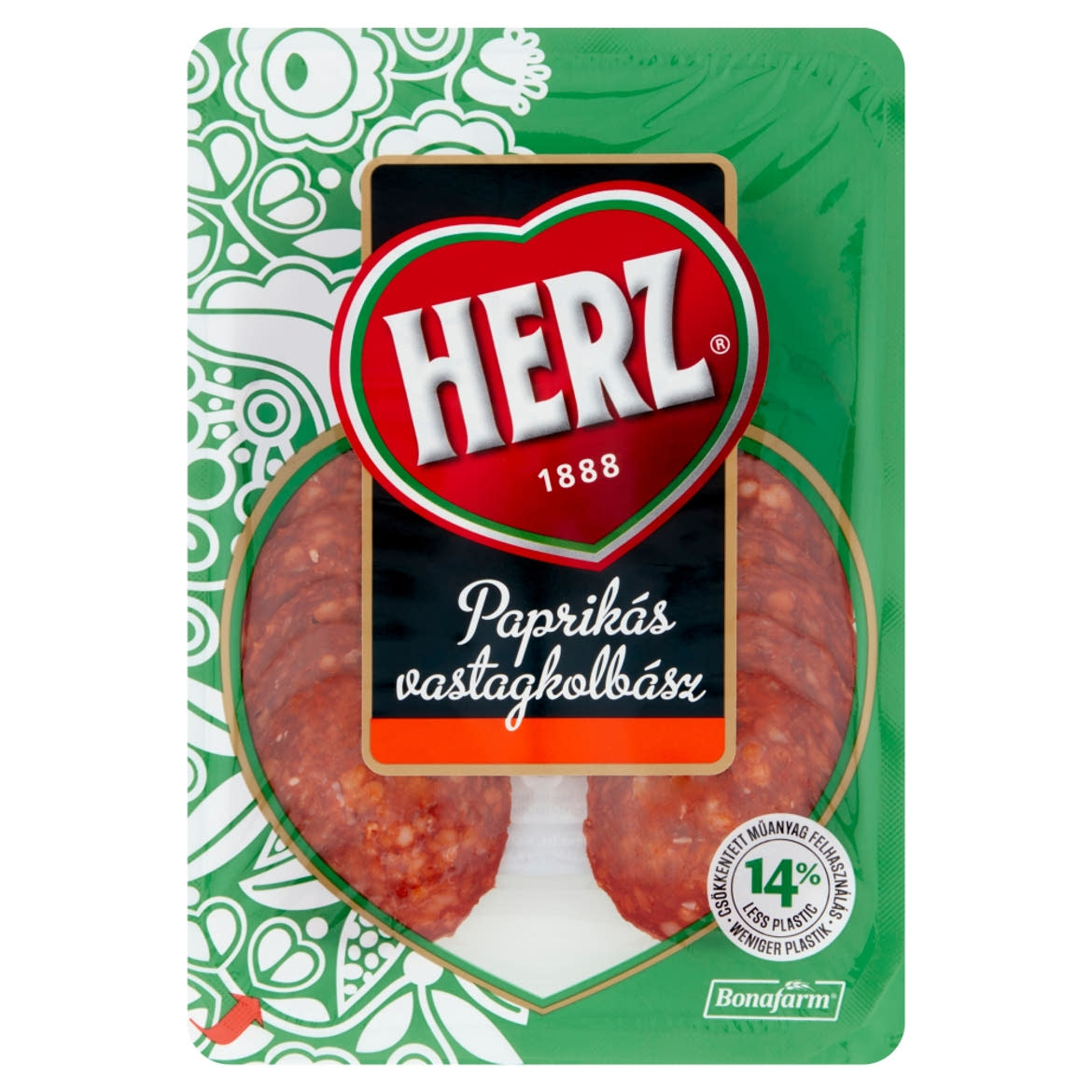 HERZ szeletelt paprikás vastagkolbász