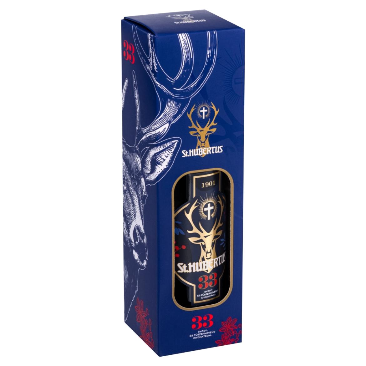 St. Hubertus 33 gyógynövénylikőr díszdobozban 33% 0,5 l