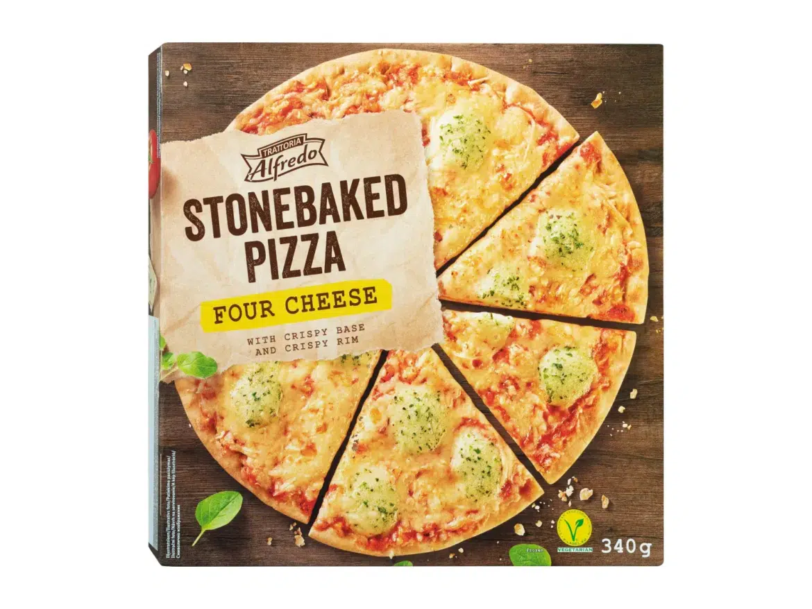 Trattoria Alfredo sajtos szélű pizza sajtos, fagyasztott