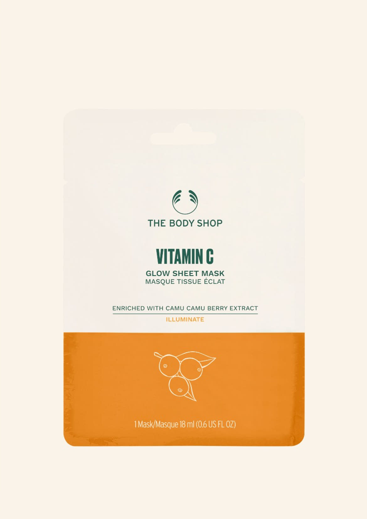 Ragyogásfokozó C-vitaminos fátyolmaszk
