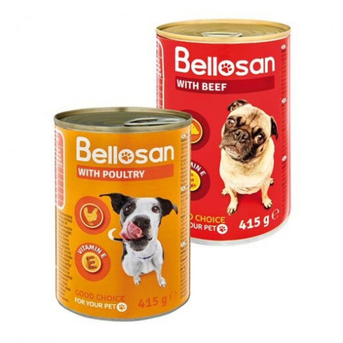 Bellosan Nedves kutyaeledel baromfi, 415 g