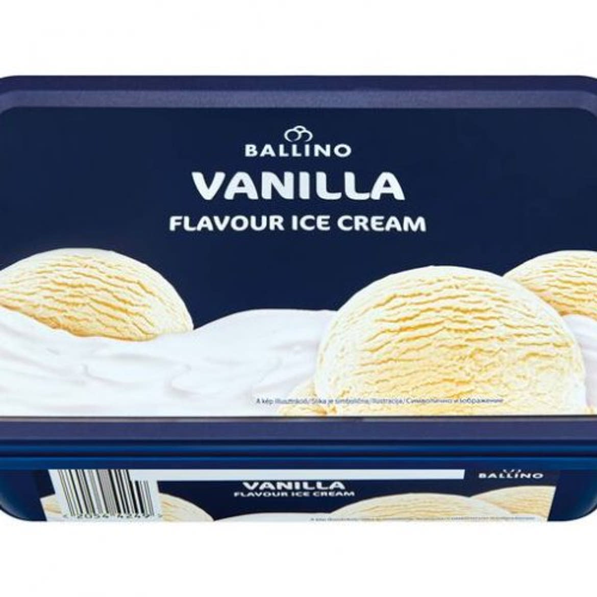 Ballino dobozos jégkrém vanilia, gyorsfagyasztott, 1000 ml / 450 g