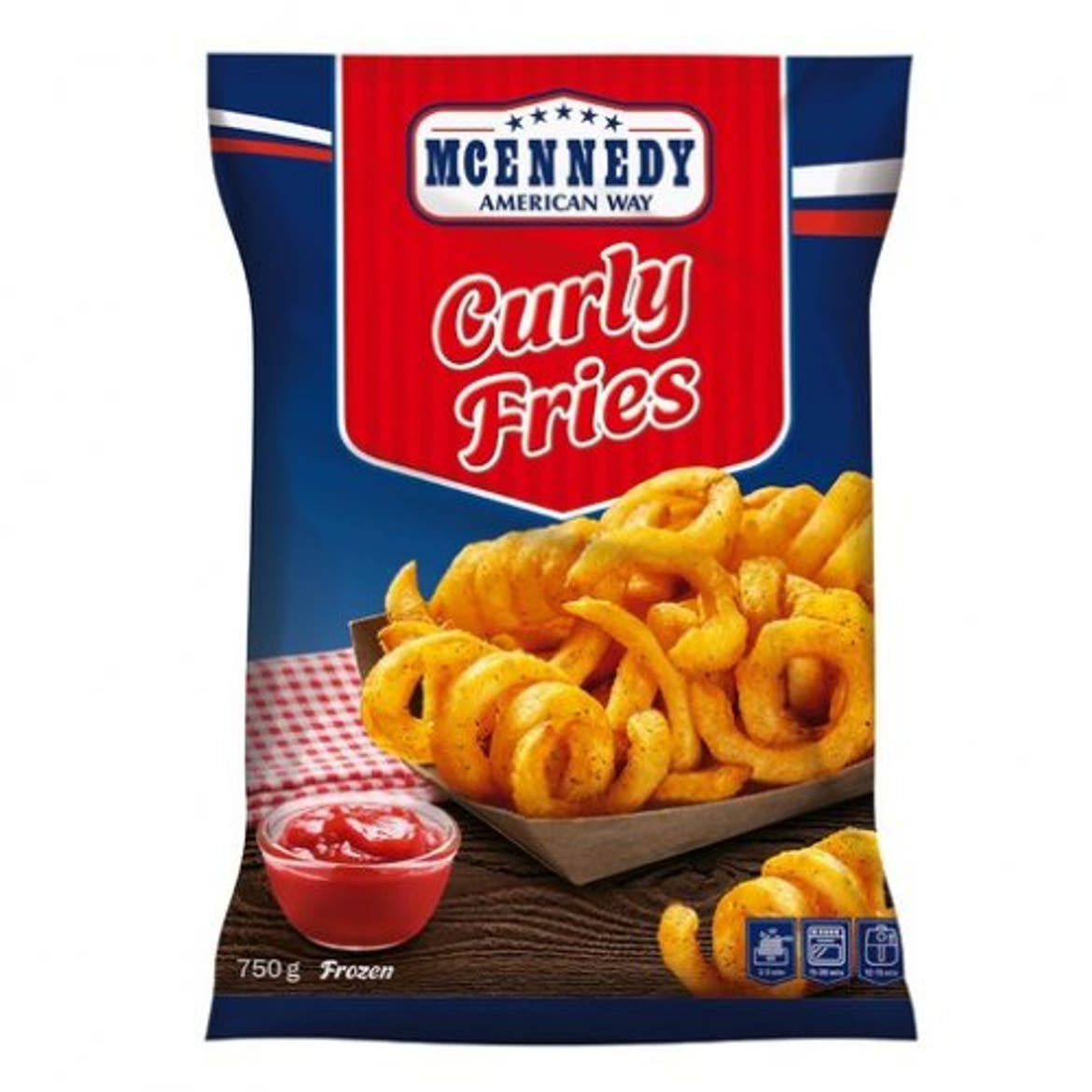 MCENNEDY Burgonyaspirál fűszerpanírban, gyorsfagyasztott, 750 g