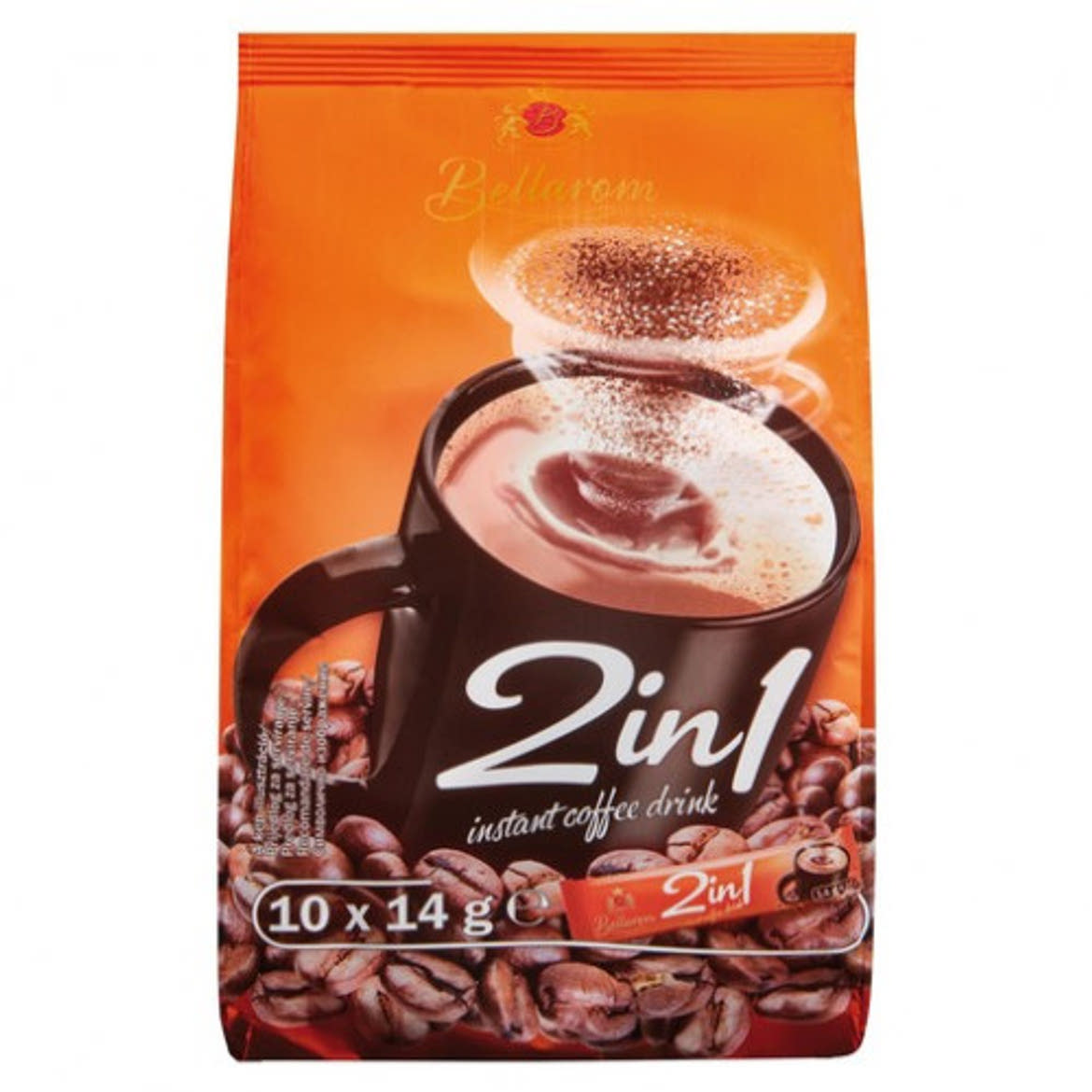 Bellarom 2in1 kávéitalpor - instant kávéspecialitás 10x14 g, 140 g