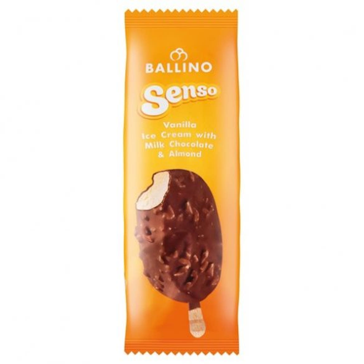 Ballino pálcikás jégkrém vanília, mogyoróval, gyorsfagyasztott 120 ml / 85 g