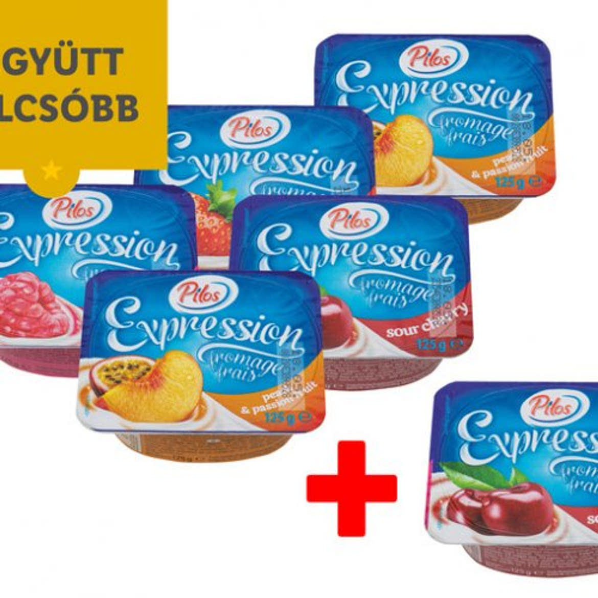 Milbona gyümölcsös túrókrém meggyes, 125 g