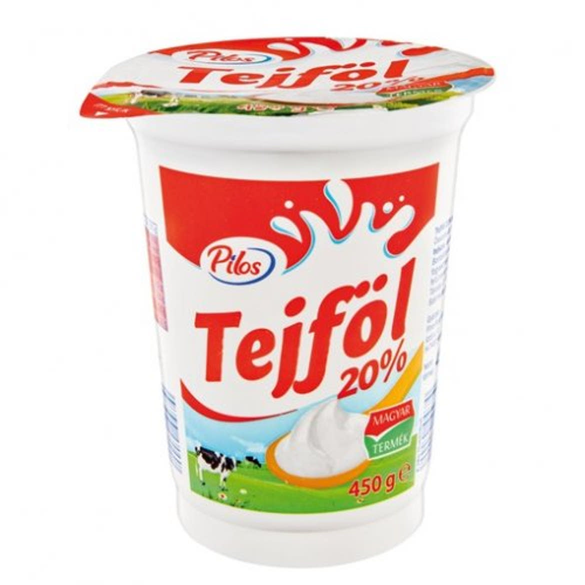 Pilos tejföl 20%, 450 g