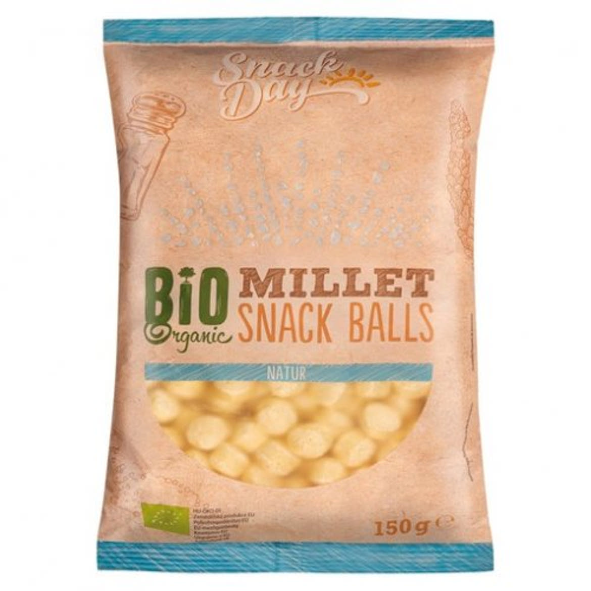 Snack Day Bio kölesgolyó földimogyorós, 120 g