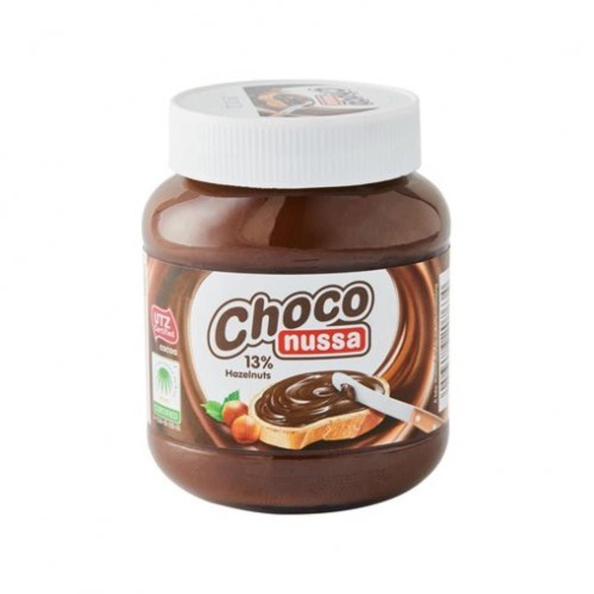 Choco Nussa mogyorós-kakaós krém 13% mogyoróval, 400 g