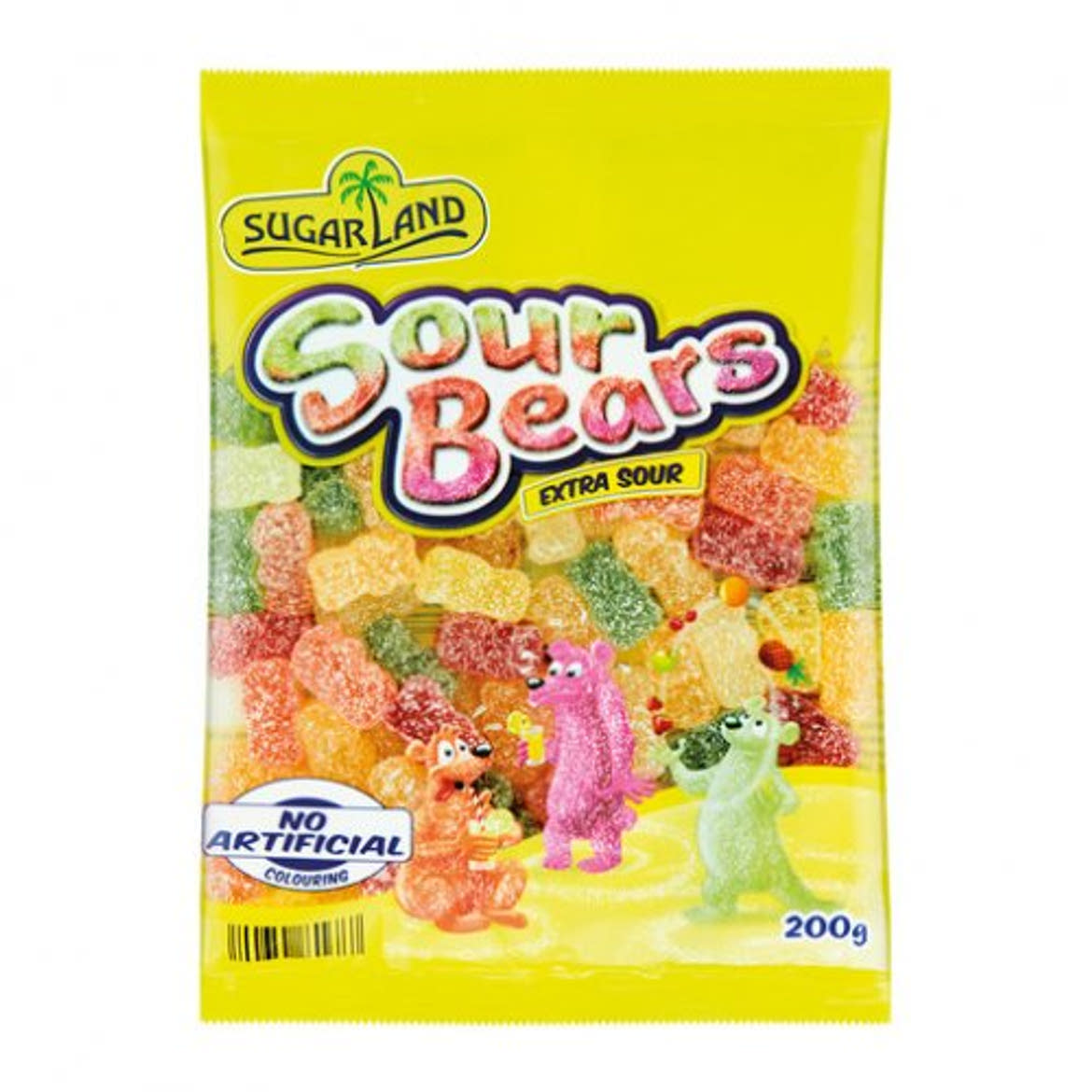 SUGARLAND Gumicukor Sour Bears, 200 g