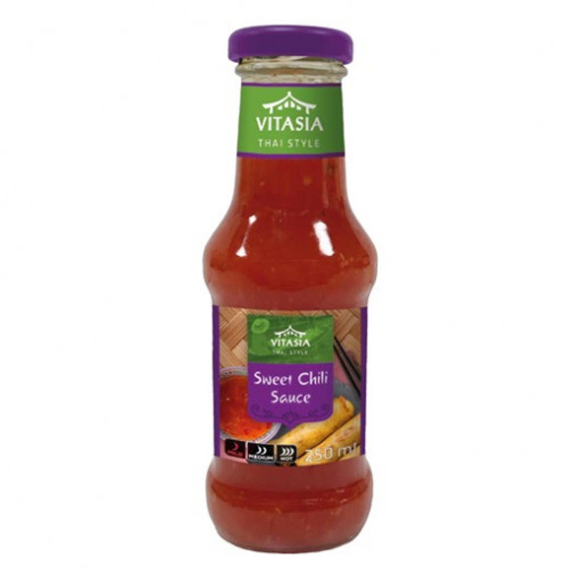 Vitasia Távol-keleti szószok Édes chilipaprikás, 250 ml / 277 g