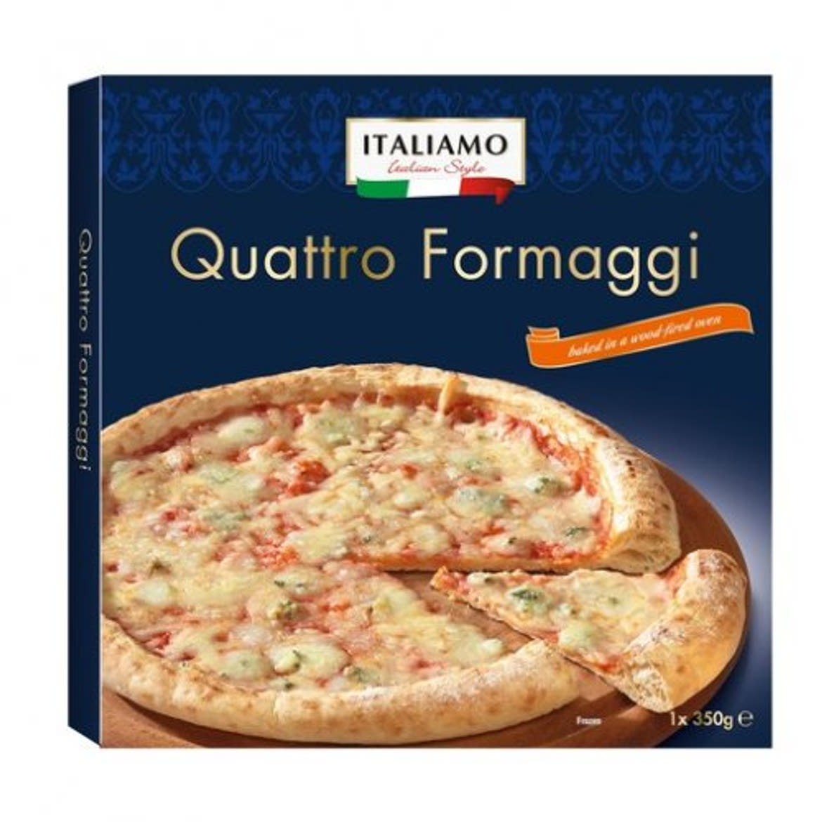 Italiamo / italiamo italian style Négysajtos pizza, fagyasztott, 350 g