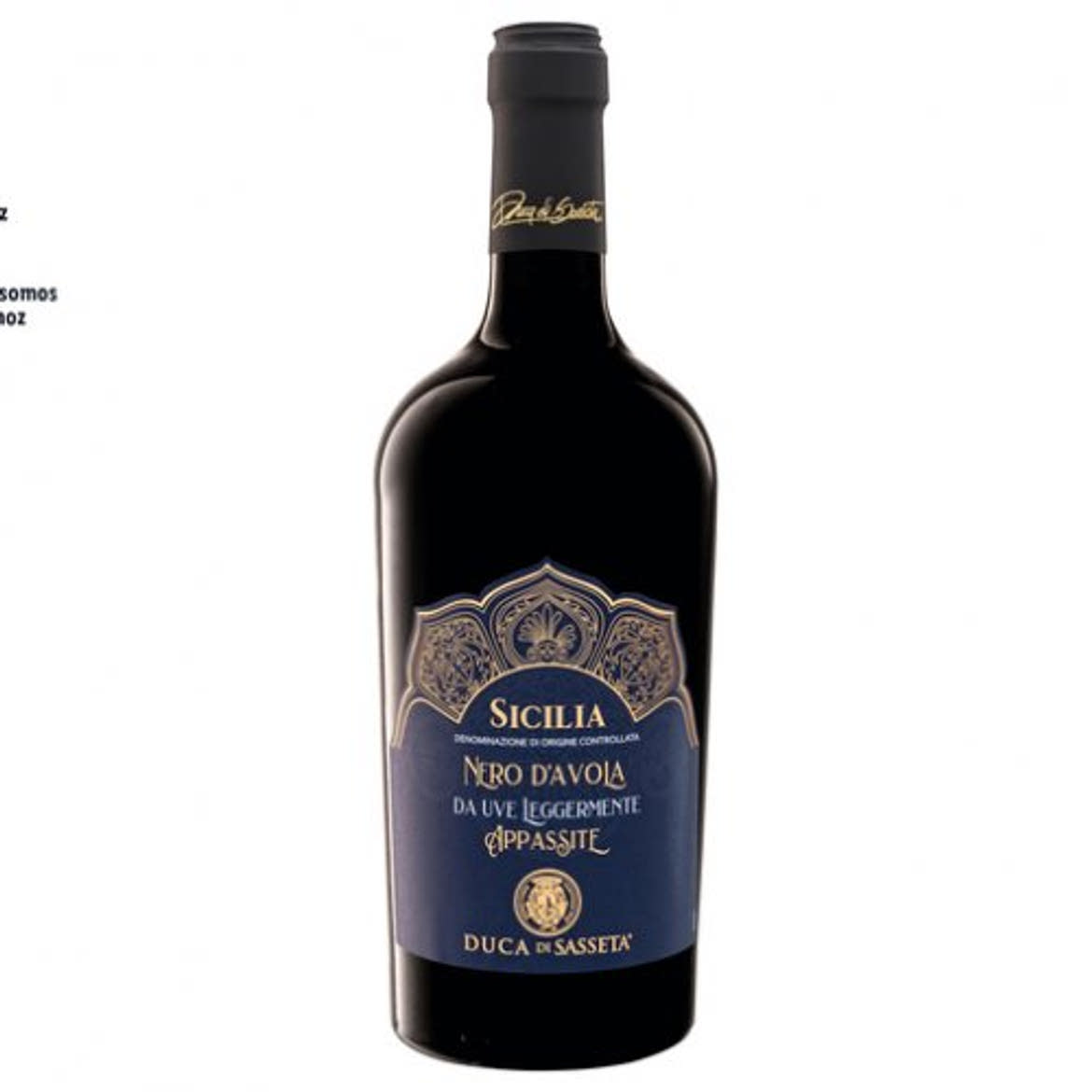 Duca di sasseta Nero d'Avola Sicilia félszáraz vörösbor, 0,75 L