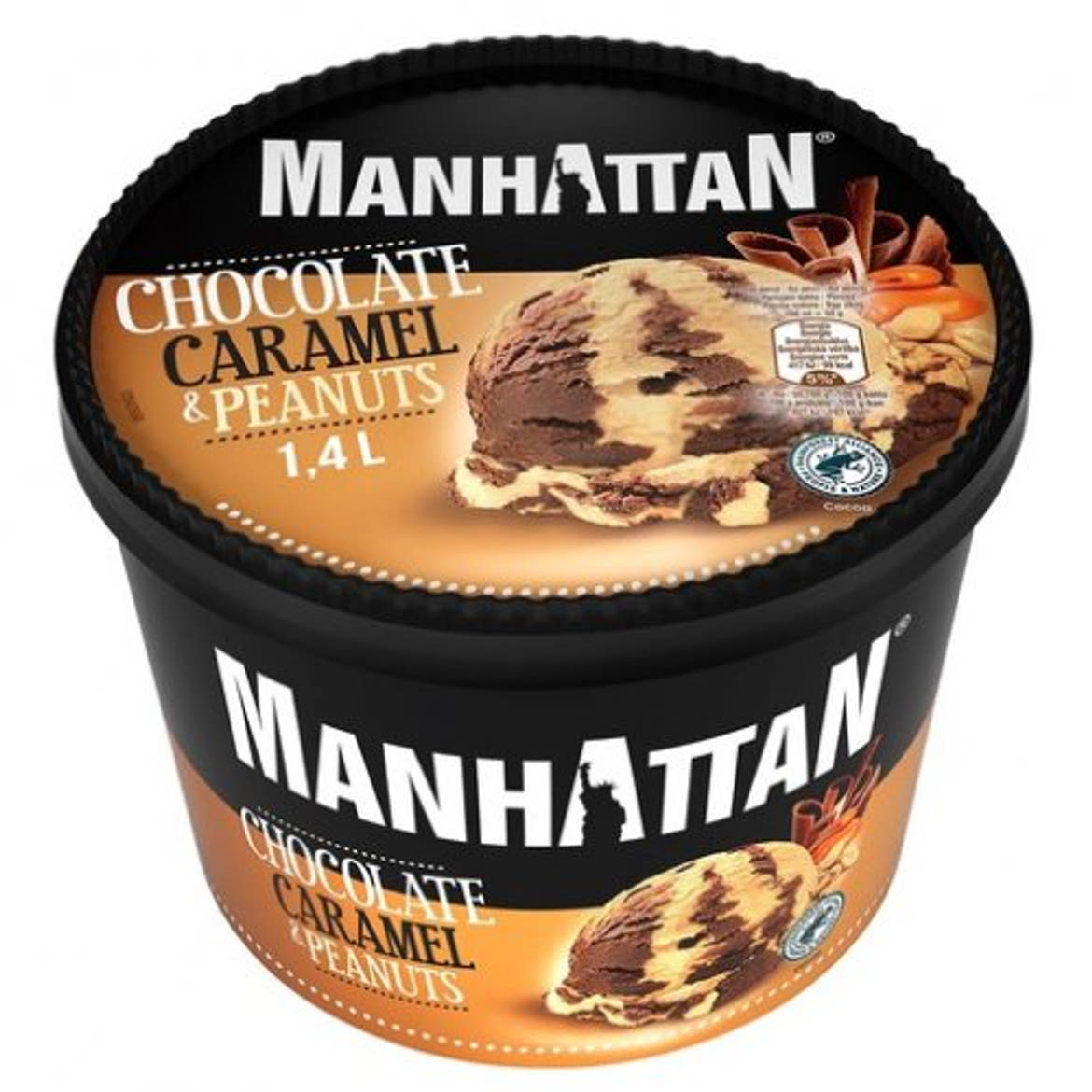 Manhattan Jégkrém vanília-eper, 1400 ml