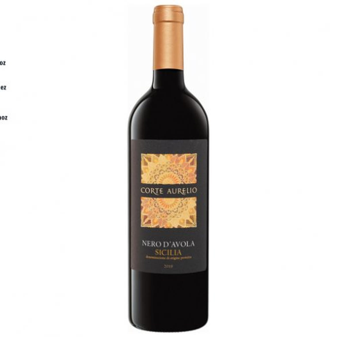 Corte aurelio Nero d'Avola Sicilia száraz vörösbor, 0,75 L