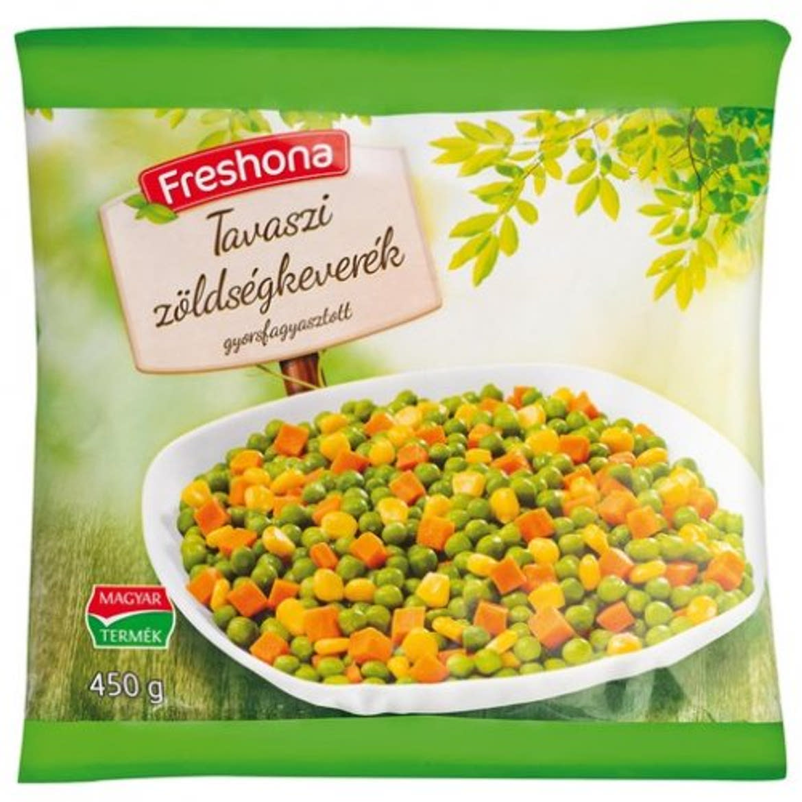 Freshona tavaszi zöldségkeverék, gyorsfagyasztott, 450 g