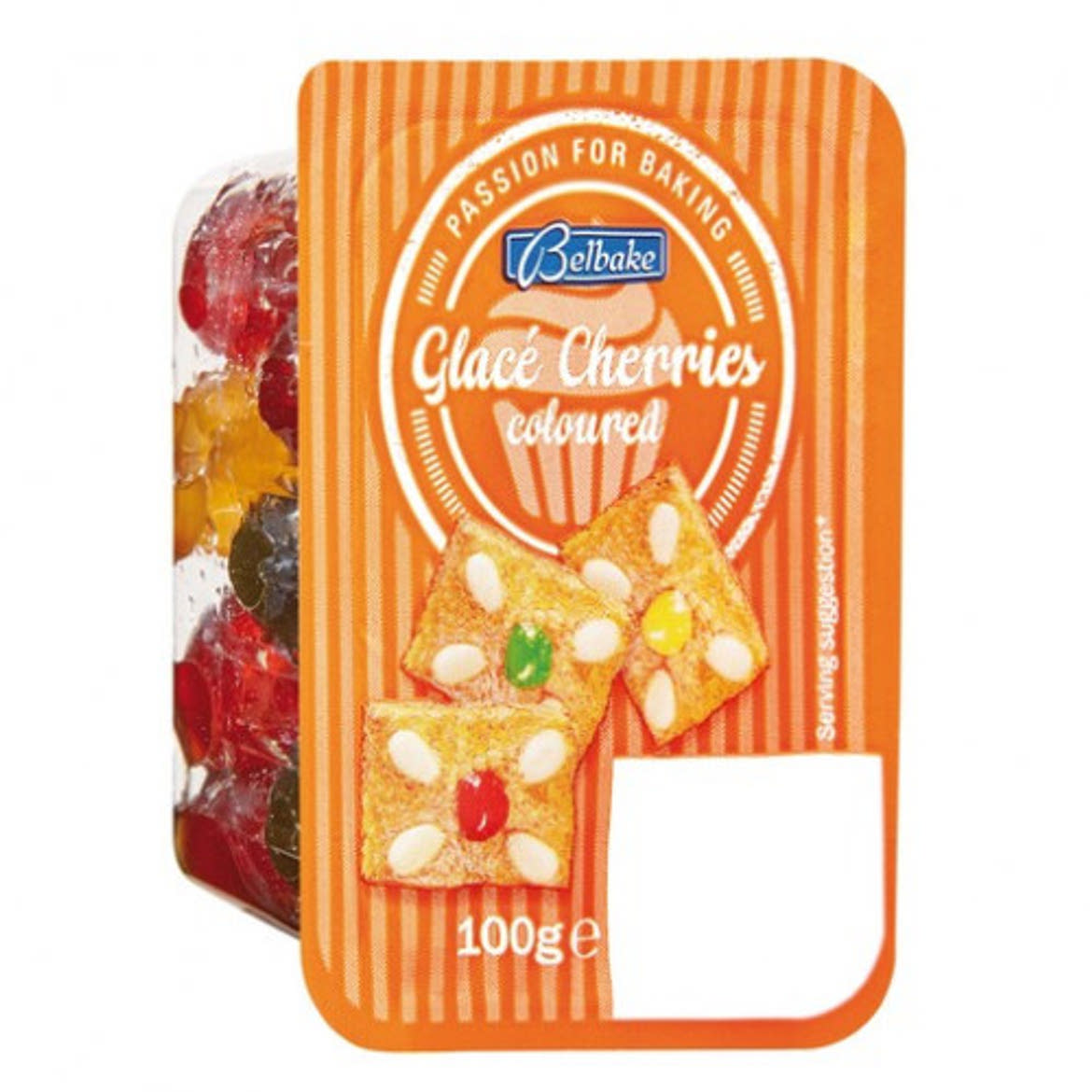 Belbake Kandírozott színezet koktélcseresznye t, 100 g