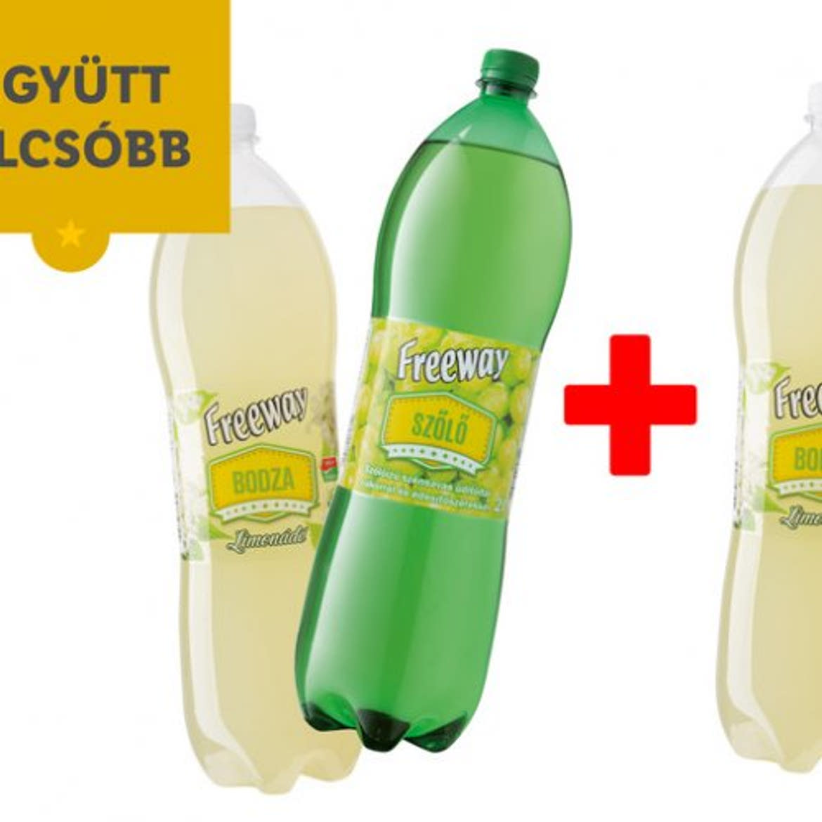 Freeway Szőlő ízű szénsavas üdítőital, 2 L