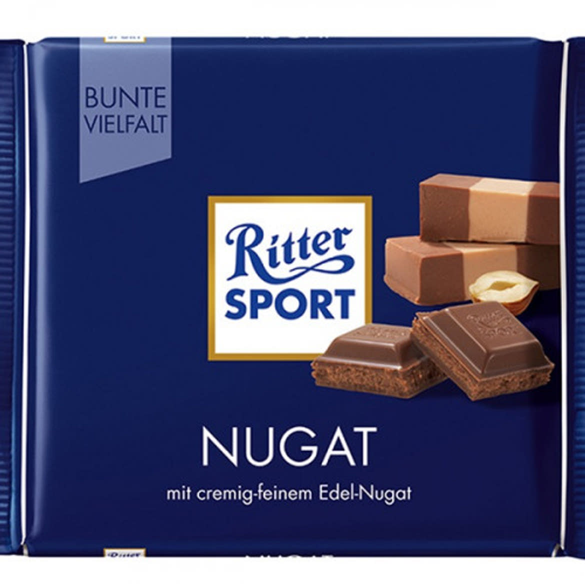 Ritter Sport Táblás csokoládé nugáttal, 100 g