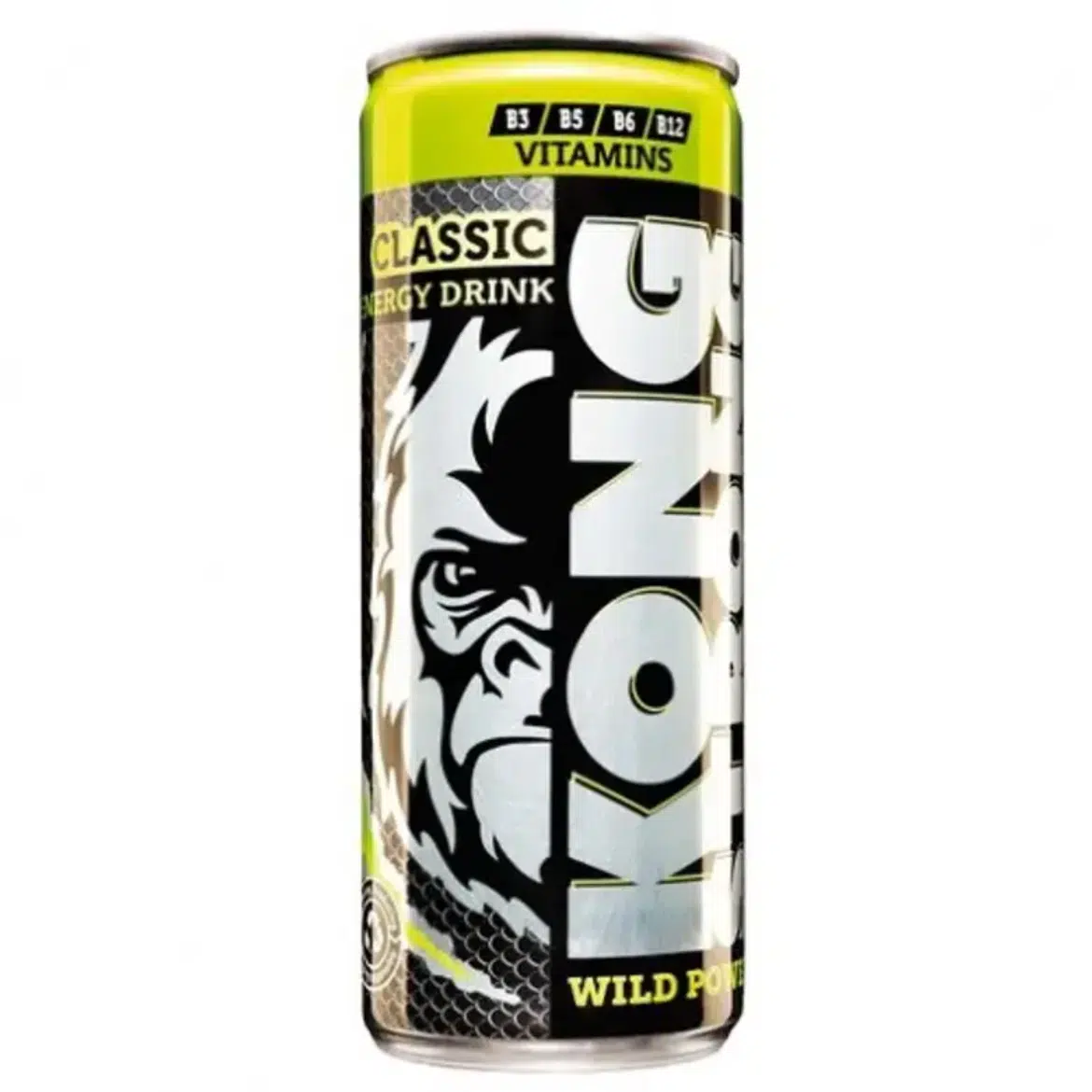 Kong Strong Gyömbér-, lime-,uborkaízű szénsavas üdítőital vitaminokkal
