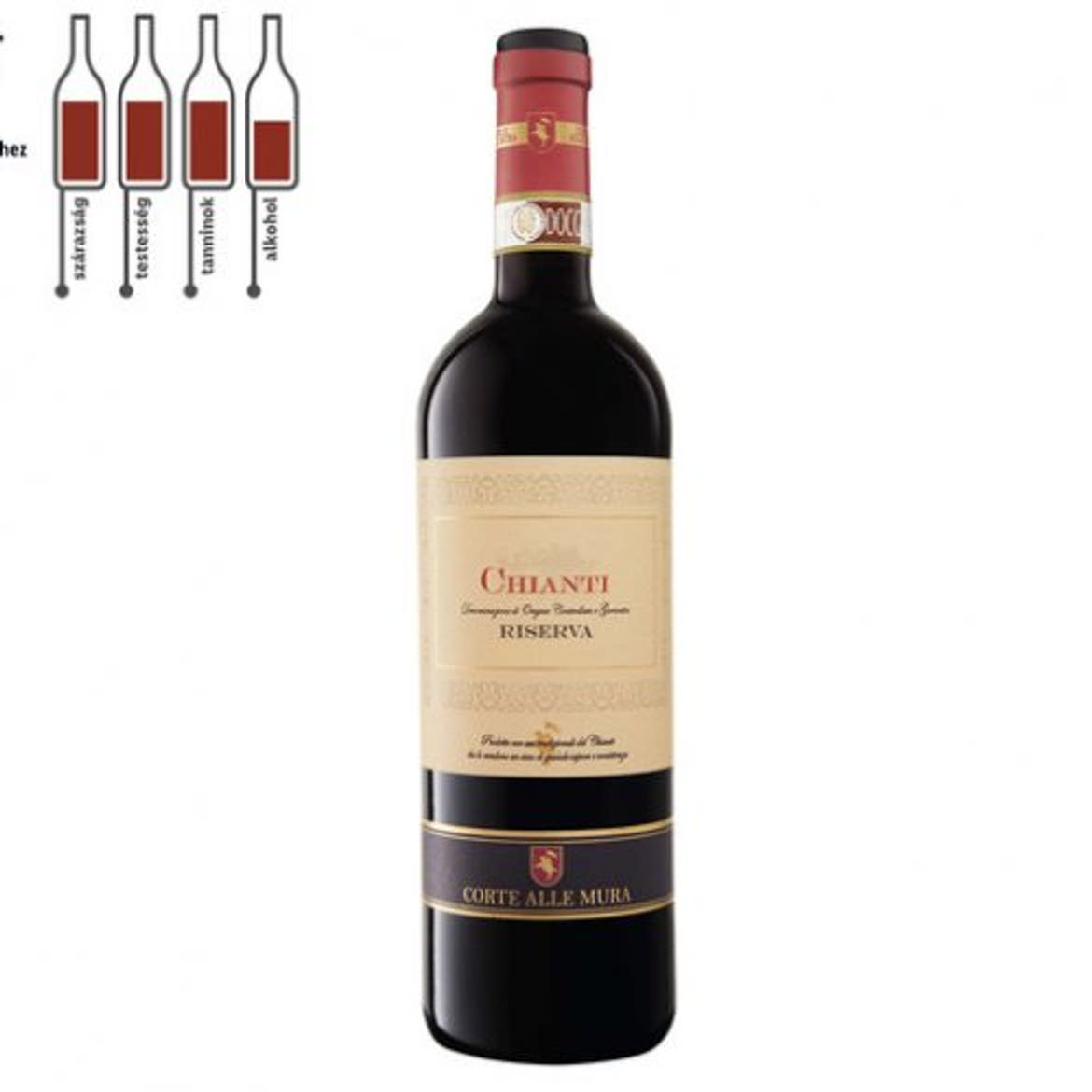 Corte alle Mura Chianti száraz, olasz vörösbor 12,5%, 0,75 L