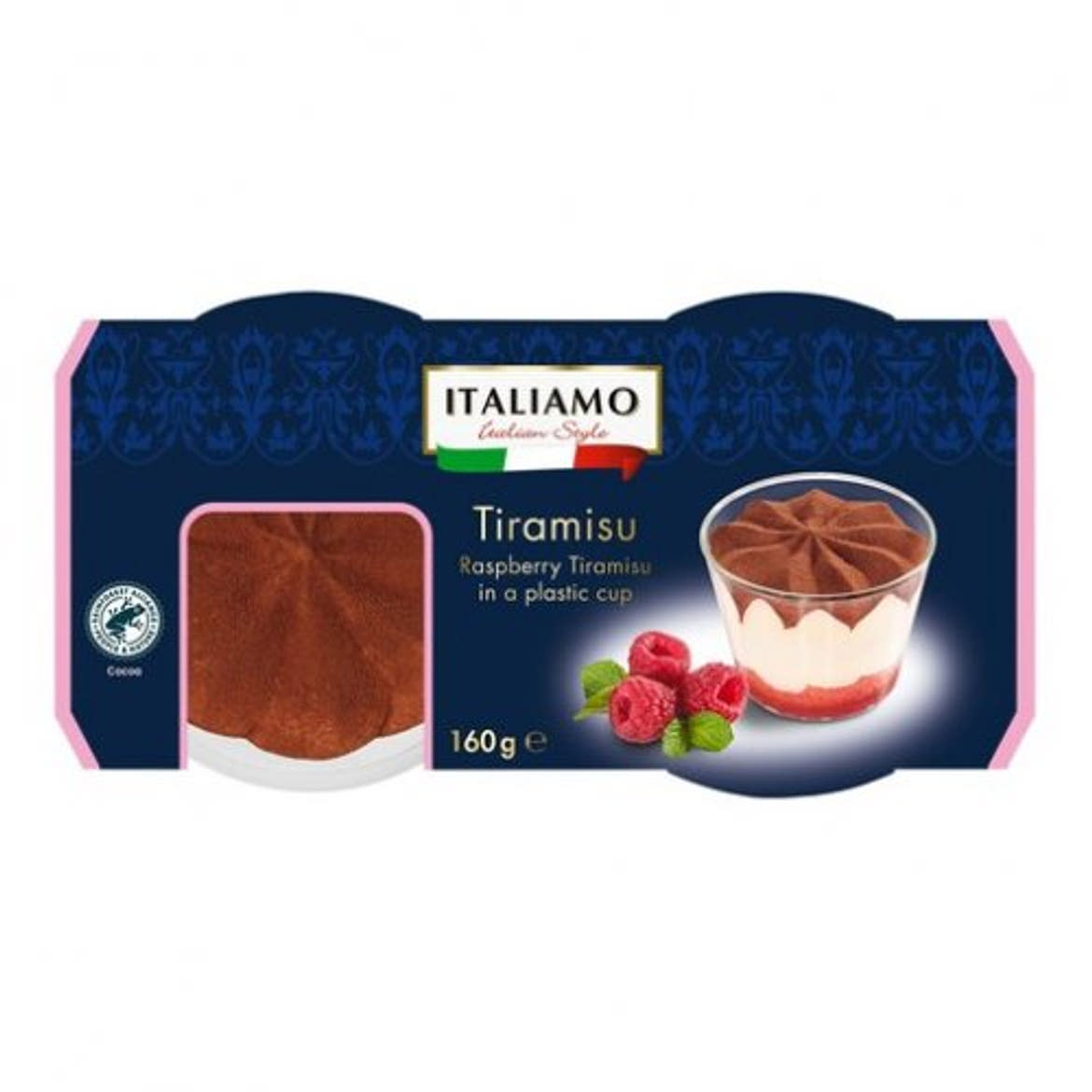 Italiamo / italiamo italian style Tiramisu málnás, 160 g