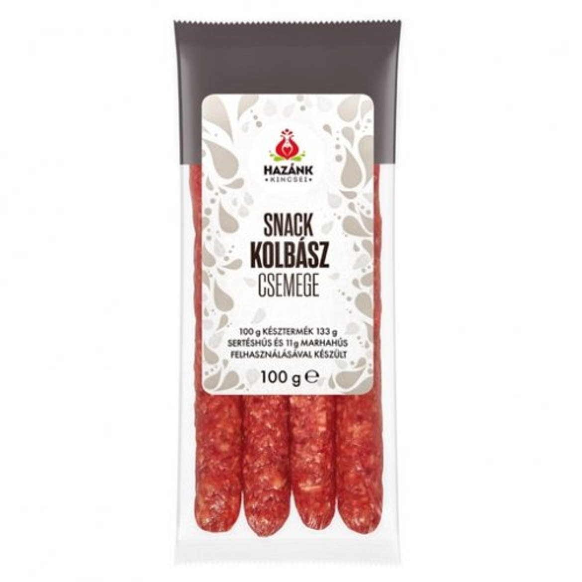 Hazánk kincsei snack kolbász csípős, 100 g