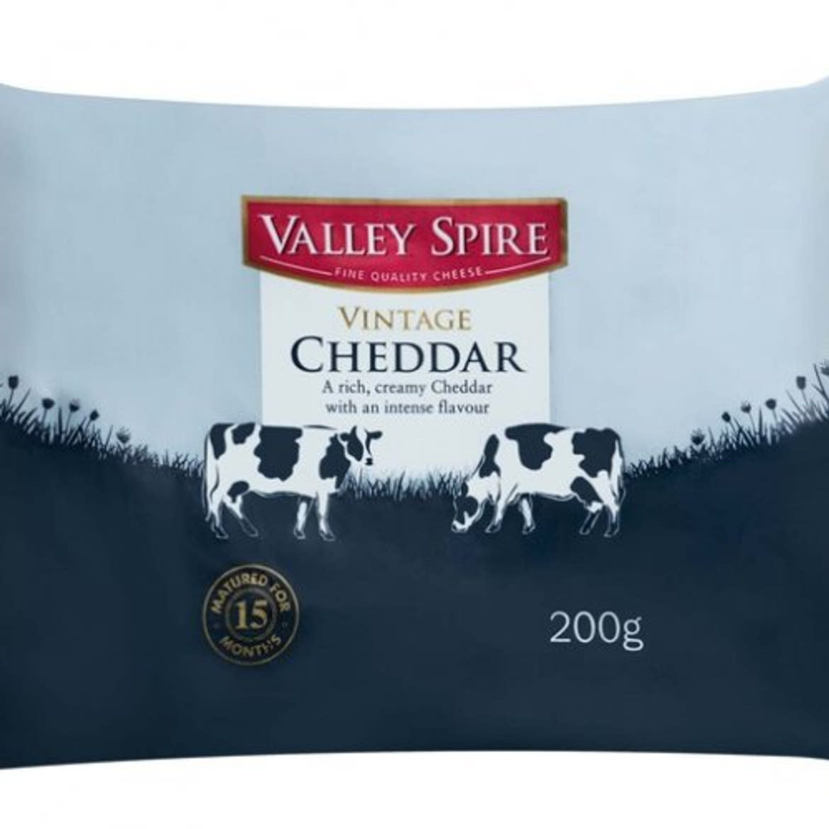 Valley Spire Cheddar sajt vintage white, 200 g