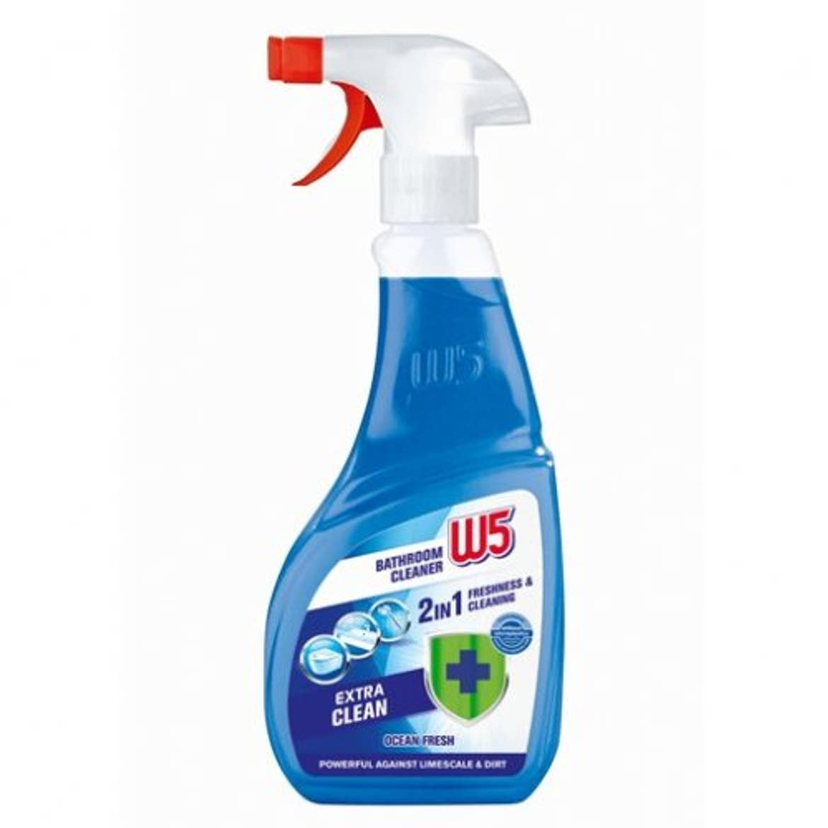 W5 Fürdőszobai tisztító szórófejjel, 750 ml